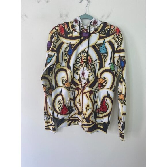 Waz Shop Mens Naruto Hoodie Jacket Size Small White Multicolor Pullover Pockets - Picture 10 of 10